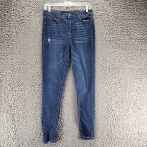 True Craft Jeans Womens 9 Blue Stretch High Rise Skinny *GUC*